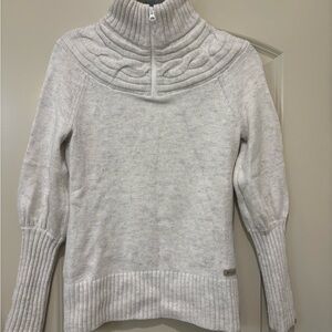 Columbia Women's Light Gray Turtleneck Sweater